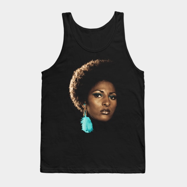 Say Hello Pam Grier Tank Top by HARDER.CO